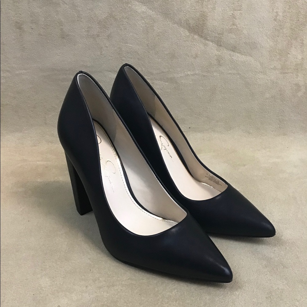 Jessica Simpson Tolli Size 7.5 M Black Leather